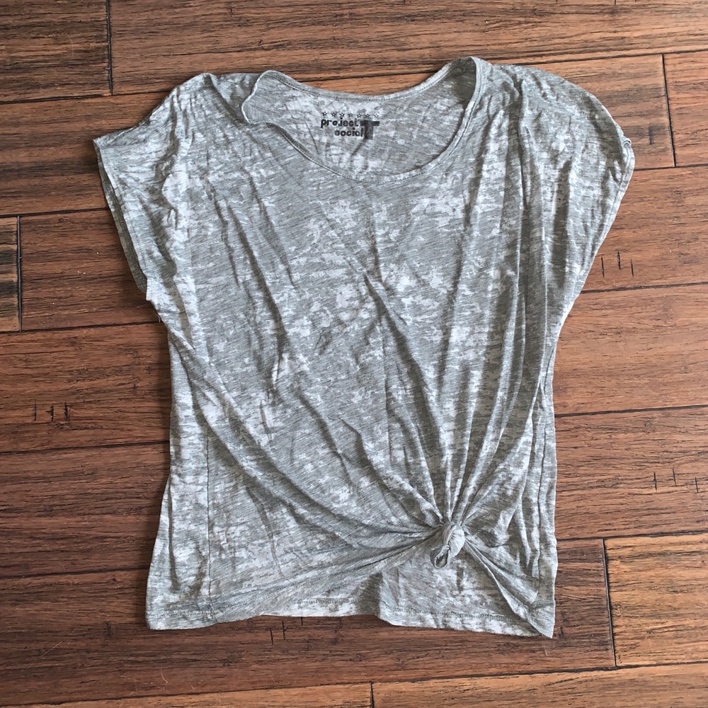 Project Social T Grey Top